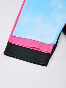 女孩休闲卡通樱桃、草莓、蝴蝶印花多件套，适合居家或春夏外出甜美造型 - 彩色 - 查看 5