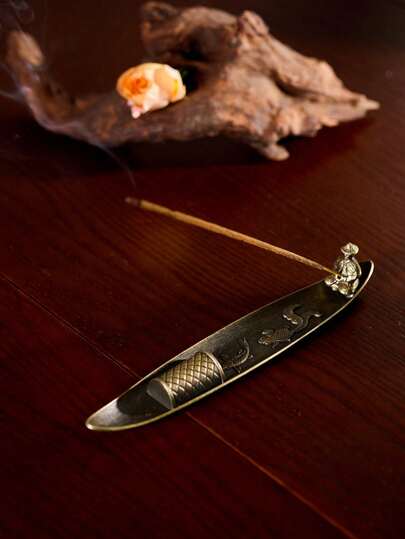 Cirelle 1 Vintage Metal Fisherman Incense Burner, Home Decoration Incense Stick Burner, Zen Stove Suitable For Aromatherapy And Meditation, Fisherman Fishing Line Incense Holder Alloy Wire Incense Holder Tea Ceremony Incense Burner Incense Burner Home Indoor