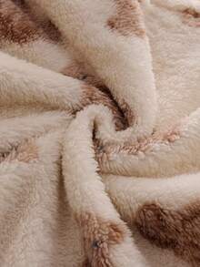 女童泰迪熊图案连帽长款家居服