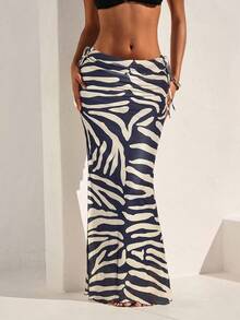 Opulessa Minirock für Frauen mit Tunnelzug in Tierprint, Maxirock in Zebra-Muster, schicker Herbststil, Business-Lässig-Stil für Frauen, Konzert, Party, Club, Herbst für Frauen, Ausgehrock, Zebra-Rock