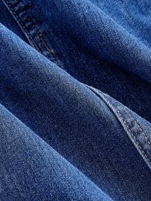 SHEIN MOD Plus Size Women's Button Half-Placket Fishtail Hem Sleeveless Elegant Denim Dress Mermaid Denim Dress Denim Midi Dress Fall Dresses For Women Winter Dress Christmas Dress Elegant Women's Dress Elegant Dresses For Party Country Dress For Women