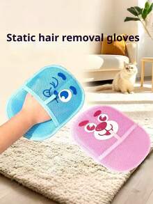 PETSIN 1 Piece Pet Static Electricity Hair Removal Glove - Dual-Directional Brush Hair Remover, Deshedding Brush, Pet Hair Cleaner, Cat Hair Removal Glove, Pet Supplies