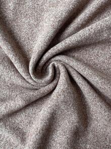 Elenzga Elegant Romantic Asymmetric Ruffle Shoulder Long Sleeve T-Shirt, Suitable For Vacation And Commute