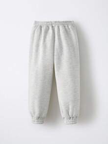 Maija Kids Maija Kids 少女星星印花口袋休闲慢跑裤 - 淺灰色 - 查看 2