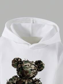 2pcs/Set Young Girl Casual Fashionable Camouflage Bear Graphic Hoodie And Sweatpants Set, Suitable For Autumn, Winter, Spring 2 Piece Set For Girls Camo Sweatpants For Girls Girls Camo Hoodie Kids Camo Sweatsuit Camo Bear Hoodie Camo Hoodie Set For Teens 2 Piece Set For Teens Sweats For Girls Young Girls Sets Fall - Multicolor - View 4