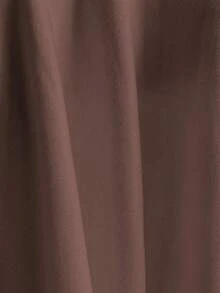 Sweetra Áo thun tay ngắn viền rộng đính ngọc trai trang trí mùa hè cho nữ - màu nâu - Xem 7