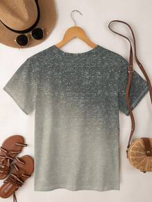 SHEIN LUNE 女士夏季短袖休闲 T 恤 - 彩色 - 查看 2