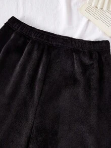 返校时尚青少年男童睡衣男童休闲套装 - 黑色 - 查看 6