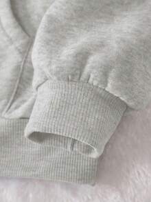 INAWLY 女式标语和赛车印花落肩长袖休闲连帽衫