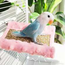 1pc Single/Double Layer Hanging Parrot Hammock Cooling Mat Perch Stand, Suitable For Bird Cages, Summer - Multicolor - View 6