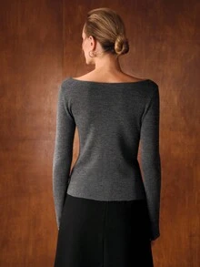MOTF PREMIUM WOOL PULLOVER SWEATER - Grey - View 7