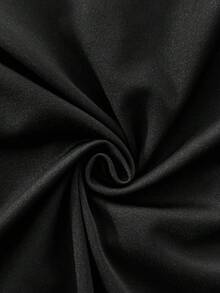 Allurite Christmas Plus Size Elegant Patchwork Ruffle Sleeve Bodycon Dress Fall Cloth For Women - Black - View 3