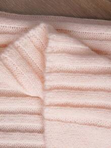 Elenzga Cardigan asymétrique élégant avec décoration de boutons, casual et féminin, rose, grande taille - Rose bonbon - Voir 3