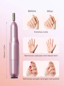 专业电动指甲钻套装、指甲锉钻套装、指甲修剪套装、家庭和沙龙指甲锉套装、指甲缓冲指甲修剪抛光工具，适合女孩女医生礼物