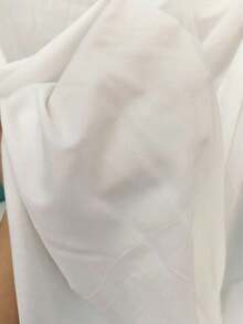 SHEIN LUNE 女式褶皱图案印花长袖纽扣衬衫荷叶边上衣 - 紫色 - 查看 7