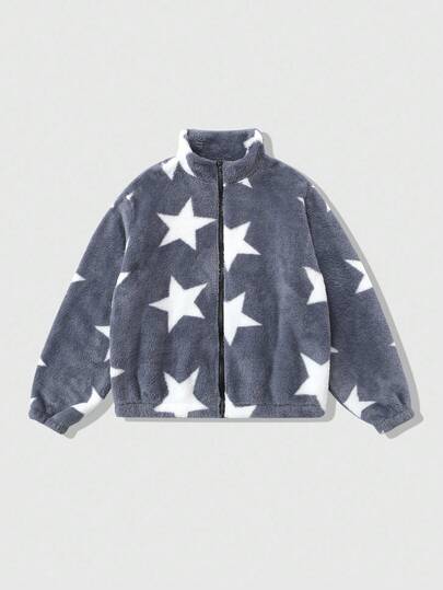 Street Life Men's Jacket And Coat, Autumn/Winter Street American Star Faux Fur Short Jacket Outerwear