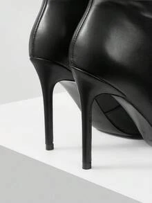 MOTF GIÀY BỐT CAO GÓT DA THỜI TRANG NỮ, GỢI CẢM & SANG TRỌNG, MÙA THU/ĐÔNG - màu đen - Xem 9