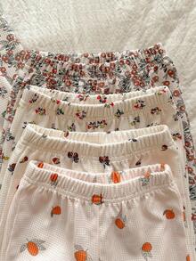 Vintaside Kids 8pcs Baby Girl Outfit Set, Infant Floral Print Long Sleeve Top And Pants Set, Soft & Comfortable Toddler Clothing, Autumn/Spring Fall Winter - Multicolor - View 5