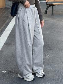 DAZY Teen Girl Casual Sweatpants, School Uniform Sports Loose Pants, Autumn Wear