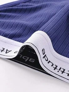 SHEIN 3pcs/Set Men's Briefs With Letter Waistband