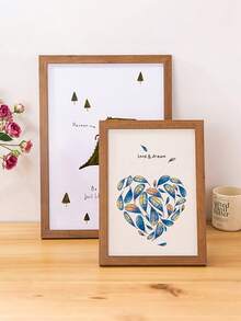 SURELIFE 1/3pcs  MDF Wood Frame For Bedroom Living Room Home Decoration Photo Frames Wall Art Pictures Frame For Tabletop And Wall Mounting Canvas Photo Painting Wood Frame