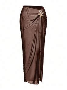 Swim Oasis Sunner Vacation Elegant Romantic Starfish Decor One-Piece Swimsuit High-End Set For Summer