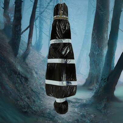 1pc-Hanging Corpse Death Victim Props Halloween Decoration, Ghostly Creepy House Halloween Decoration, Horror Halloween Decoration Outdoor, Outdoor Halloween Inflatable Yard Decoration