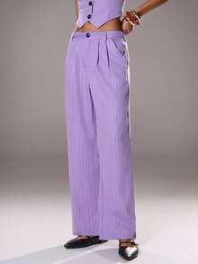 Lunelith SHEIN Lunessa Traje de mujer sin mangas y sencillo de unicolor para uso diario