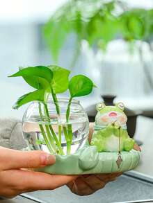 1 قطعة إناء زجاجي للزراعة المائية - وعاء زهور شفاف أنيق لديكور المنزل - إكسسوار مثالي لطاولة الطعام في غرفة المعيشة والنوم والمناسبات الخاصة ، عيد الأم والزفاف