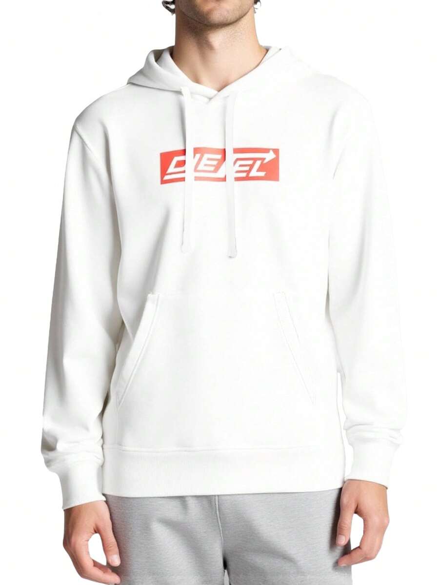 Diesel Men's Hoodie White - White - View 1