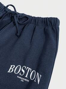 EURMUSE Men 4pcs Pack Letter Printed Sweatpants - Multicolor - View 13