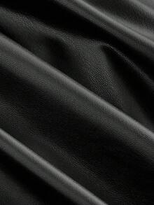 SHEIN MOD Vestido de punto de moda con diseño de correa de piel sintética para mujer