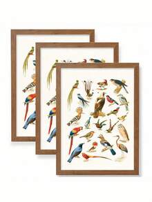 SURELIFE 1/3pcs  MDF Wood Frame For Bedroom Living Room Home Decoration Photo Frames Wall Art Pictures Frame For Tabletop And Wall Mounting Canvas Photo Painting Wood Frame