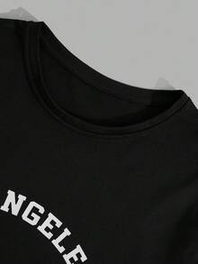 RueChic Men Cottonline Letter Printed Regular T-Shirt Set - Black - View 6