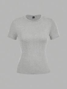 SHEIN EZwear 3 件套女士休闲圆领修身长袖 T 恤套装，适合夏季 - 彩色 - 查看 9