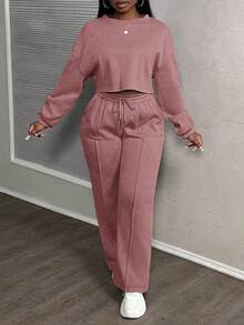 Slaydiva 春夏新款音乐节、复活节、纳什维尔、生日派对、毕业季、学生装、日常休闲、百搭基础款、休闲、度假、邮轮旅行、海滩、日光浴、休闲街头风、雪花印花、宽松运动装、2件套