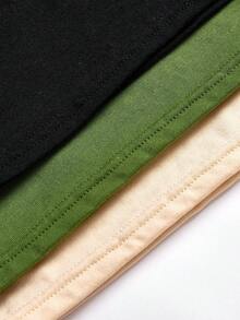 SHEIN 6件套男童简约圆领背心和松紧腰内裤舒适内衣套装 - 彩色 - 查看 8