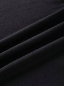 SHEIN Essnce 休闲复古豹纹西部牛仔图案女式T恤