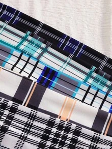 5-częściowy zestaw spodni chłopięcych w kratę. Ten zestaw spodni sprawdzi się w okresie dojrzewania, zarówno w domu, jak i na co dzień. Prosty krój ułatwia dopasowanie, pozwalając chłopcom emanować modą i energią w domu. Spodnie nadają się na każdą porę roku, wykonane z elastycznej i oddychającej dzianiny. Można prać w pralce, wygodne w noszeniu i łatwe w pielęgnacji (5 sztuk sprzedawanych oddzielnie). - Wielokolorowe - Zobacz 4