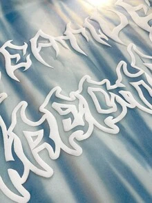 ROMWE MEN Anime 男士简约印花长袖连帽衫，秋冬 - 彩色 - 查看 2