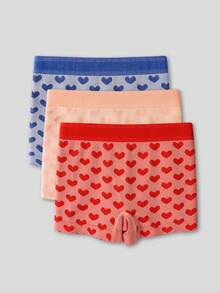 Snug Zone 3件套女士字母腰带和心形印花无缝低腰内裤 - 彩色 - 查看 2