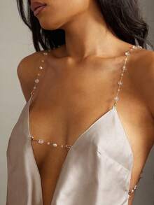 Denimoi Women's Printed Decorative Chain Swing Neck Blouse