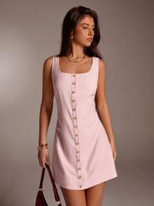 Avantive 春夏女士浪漫/舞会/正式/生日/90 年代服装/商务休闲女士/优雅/西部服装/外出/时尚/休闲/Y2K 服装/俱乐部/办公室/鸡尾酒会/复古/紧身/狂欢服装节日/有趣/优雅/老钱/街头服饰/度假服装/乡村音乐会服装/工作服/端庄/春假/单身女郎服装/音乐会/坏人/基本款/毕业/A 字裙/20 世纪 60 年代服装/鼠尾草绿色连衣裙/科切尔绿色迷你连衣裙 - 粉色 - 查看 1