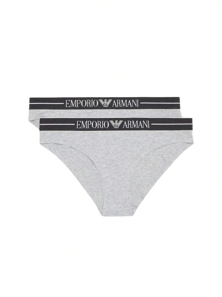 Emporio Armani SLIPS 2 PACK - Grey - View 1