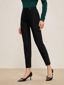 BizChic Quần skinny co giãn màu đen mới mùa Xuân/Hè 2026, kiểu dáng thanh lịch, phù hợp cho công sở hàng ngày, mang phong cách retro thập niên 90, thích hợp cho Giáng sinh, Năm mới, Ngày Valentine, Tiệc tùng, Bãi biển, Lễ tốt nghiệp, Thời trang, Lễ hội, Kỳ nghỉ, Khách dự đám cưới, Bữa ăn trưa, Sân bay, nhiều dịp khác nhau. - màu đen - Xem 5