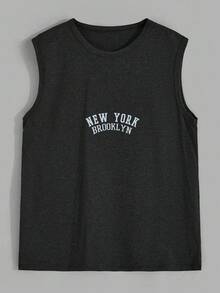 SHEIN Cottnline Áo ba lỗ mặc nhà mềm mại in họa tiết nhiều màu cho nam 4 món - Nhiều màu - Xem 5