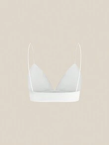 SHEIN BASICS 2件組休閒性感純色短版細肩帶圓領寬鬆短袖T恤，夏季上衣，適合夜店聚會，白色 - 白色 - 查看 4