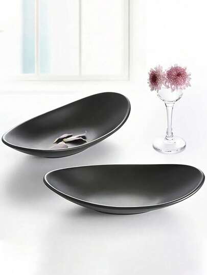 1個 エレガントなオーバル型ブラックジュエリートレー - リング、ピアス、ネックレスなどの多機能収納 | ホームデコレーションオーガナイザー、新居祝い/誕生日プレゼント、秋の装飾、クリスマスの飾り付け、ハロウィンの装飾、入学準備