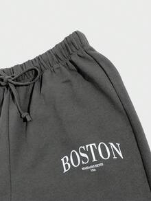 EURMUSE Men 4pcs Pack Letter Printed Sweatpants - Multicolor - View 14