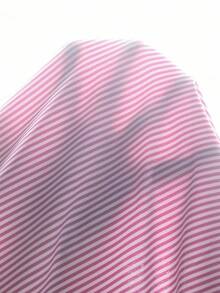 1 件女童长袖纽扣条纹衬衫，带刺绣图案，秋季休闲上衣 - 紫色 - 查看 3